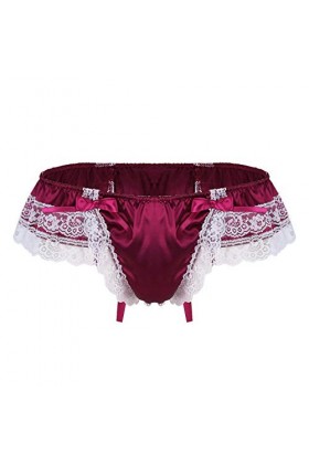 Bluelucon Lingerie sexy pour le sexe hommes cosplay lingerie sexy taille haute slip érotique sous-vêtements sous-vêtements ho