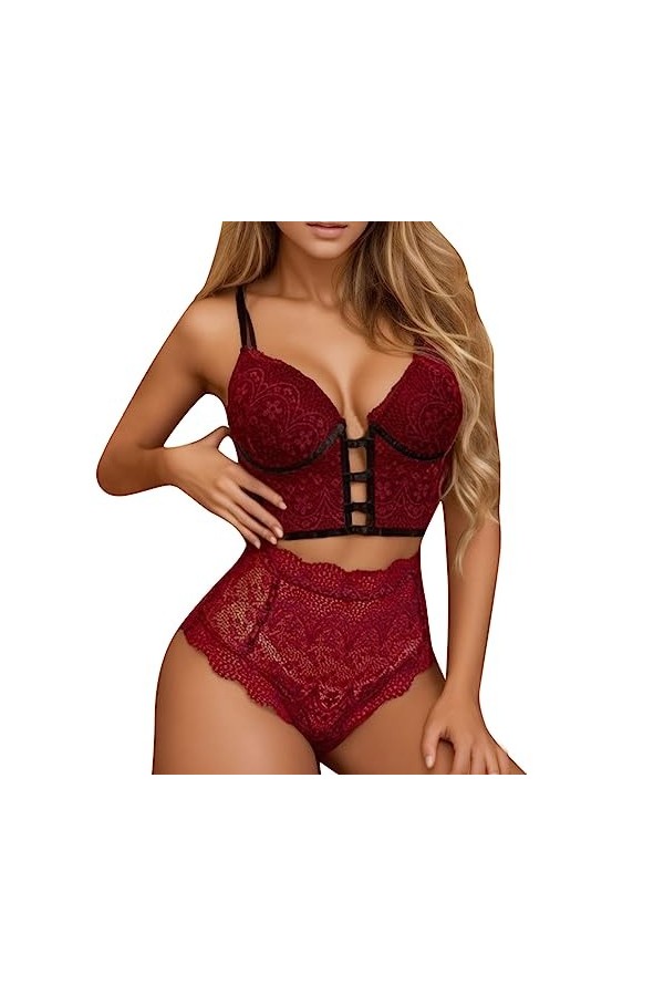 Lingerie Femme Sexy Ensemble Homme Sexy Hot y22k Sexy Creux Sexy sous-Vêtements Soutien-Gorge sans Fil Ensemble Lingerie Stri