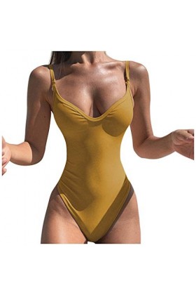 Lingerie sexy pour femme - Soutien-gorge - Grande taille - Couleur sexy - Coupe moulante - Combinaison de plage - Bikini - No