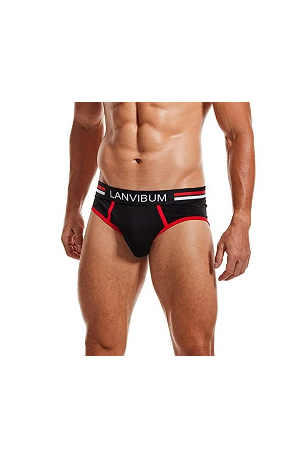 String pour Homme Sexy Hot Portable Brief Homme Confortablement Stretch Underwear éCo-Responsables String Homme Drole Classiq