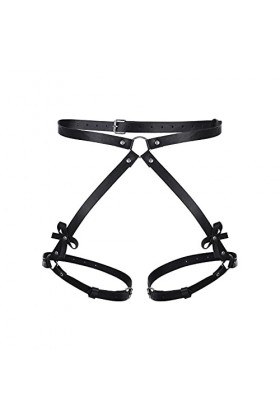 LZPCarra Jupe en tulle jaune pour homme - Ceinture punk - Sous-vêtements - Ceinture pour femme - Noir - Accessoire pour femme