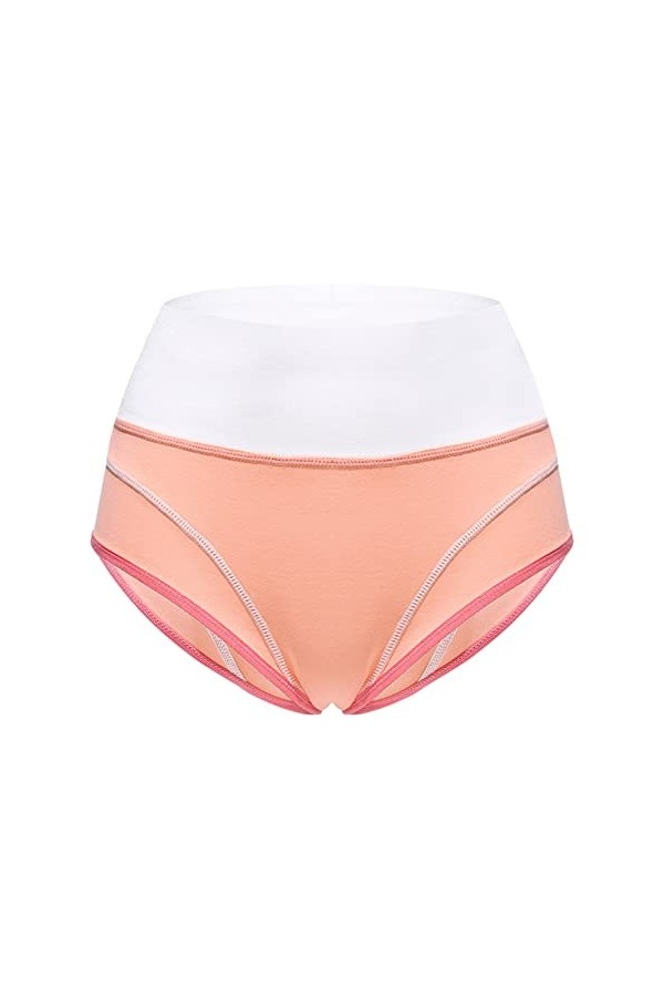 Ncenglings Body Lotion Patchwork Couleur sous-vêtements Culottes Bikini Solid Womens Briefs Ensemble Lit Coffre Orange, M 