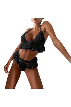 Lingerie Femme Sexy Ensemble Homme Sexy Hot y.2k Dentelle Sexy Getted Thin Wireless Soutien-Gorge Ensemble Lingerie sous-vête