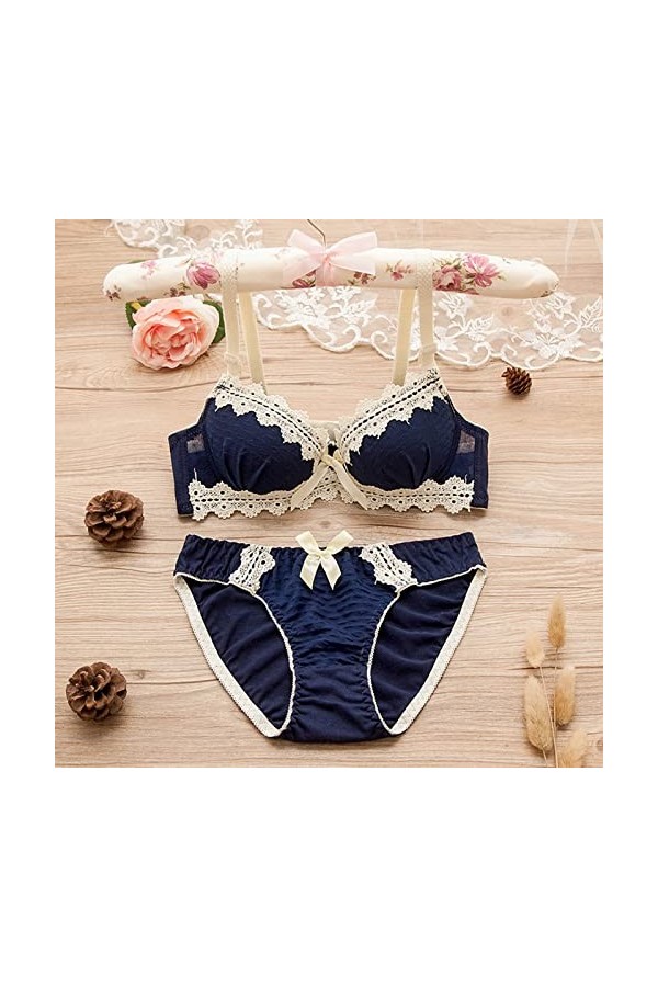 Lingerie Femme Sexy Ensemble Homme Sexy Hot y*2k Soutien-Gorge pour Femmes Sexy Ensemble de Lingerie en Dentelle Douce Voir à