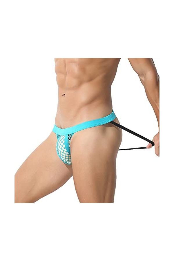 CUTeFiorino String String pour homme - Sous-vêtement sexy Ride Up, Vert menthe., M