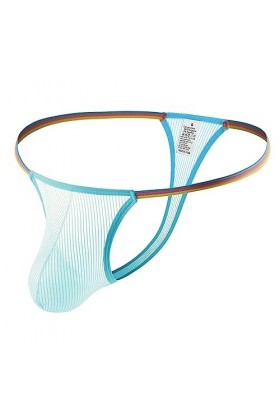 PTLLEND Pantalon De Pyjama Familial Sexy Bikini String Unique Sexy sous-vêtements pour Hommes Jupe Sexy Homme Blue, S 