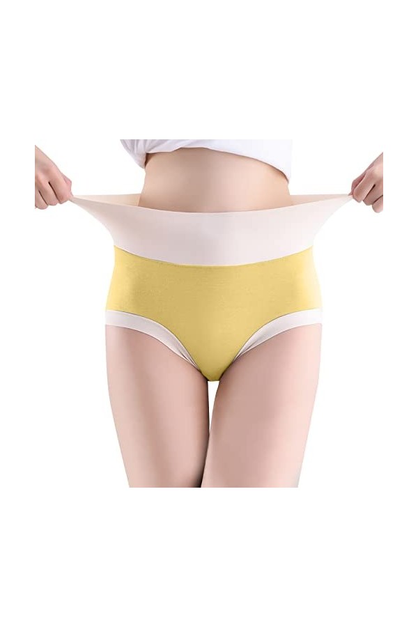 Culottes de Absorbante Menstruelle Femme String Couleur Unie Pantalons Triangle Stretch Slips en Pur Coton et Soie 2023 Nouve