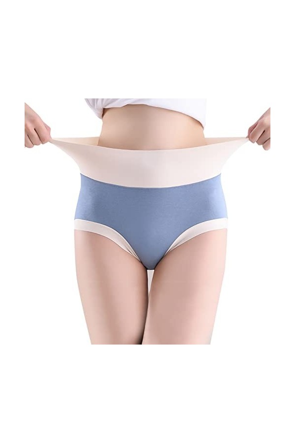 Culottes Couleur Unie Femme Slips de Absorbante Menstruelle Pantalons Triangle en Pur Coton et Soie 2023 Nouveau Stretch Stri