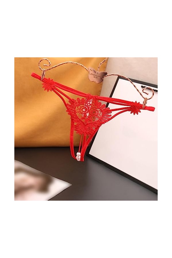 Générique Femme Culotte Dentelle Sexy Culotte Tanga String Ouvert Culotte Shorty Sexy Tring Femme Culotte sous Vetements Culo