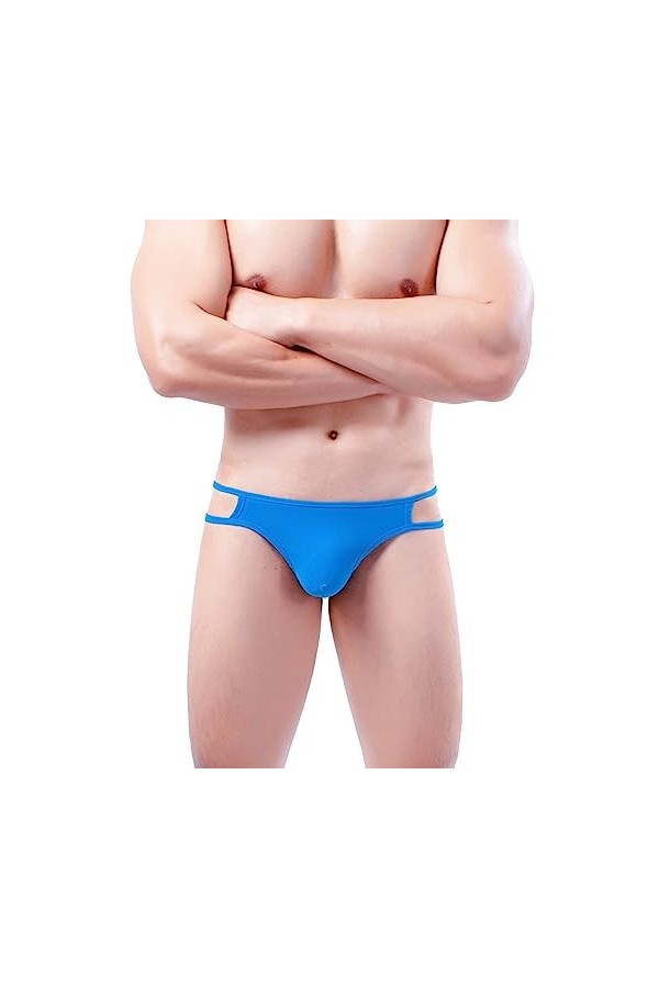Peignoirs pour Hommes Polaires Sexy Adult Low Rise Mens Open Hip Polyester Triangle Underwear Tenue Sexy Homme Coquine Hot L