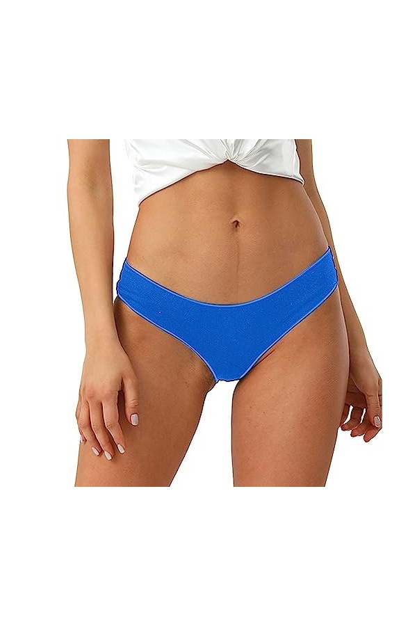 Culottes pour Femme Stretch Slips en Pur Coton et Soie Pantalons Triangle Couleur Unie Shorts de Absorbante Menstruelle Soire