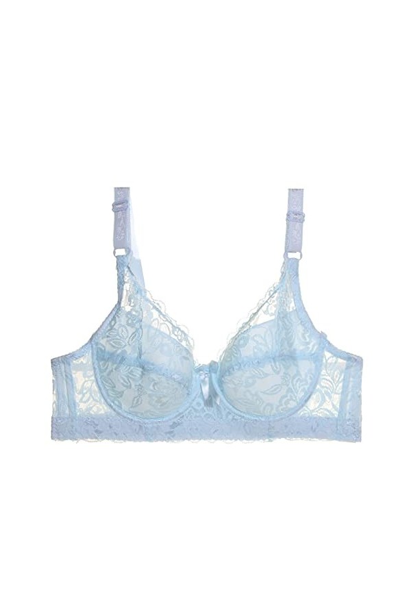 Femmes Ensemble de Lingerie Sexy Grande Taille sous-vêtement Sexy en Dentelle froncée pour Femmes avec Bretelles de Soutien-G