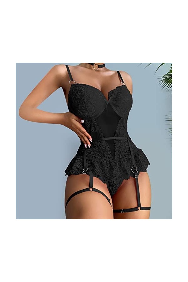 Bodystocking Lingerie sexy pour femme Vêtements sexuels pour femmes Ensemble extrême Tenue sexy Sous-vêtements sexy pour femm