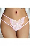 String Ficelle Femme Sexy Chic Dentelle Sexy Hot Chaude Sexy Coquin Transparente Tanga Femme Érotique Ouverte Taille Basse Cu