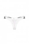 LDZYXY Thongs Panty Femmes Broderie Fleurs sous - vêtements Sheer sous - vêtements Panty Mesh Tissu