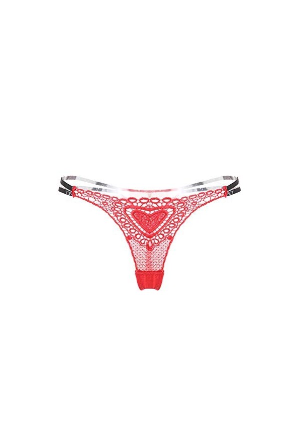 LDZYXY Thongs Panty Femmes Broderie Fleurs sous - vêtements Sheer sous - vêtements Panty Mesh Tissu