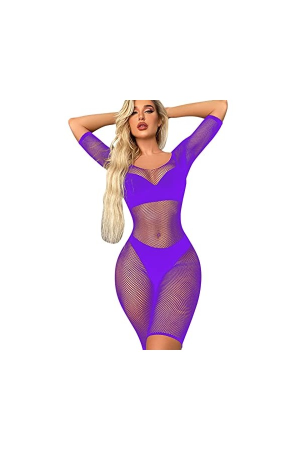 Lingerie Avec Sous-Vêtements Charmants - Noir Séduisant Pyjama-Maille-Vêtements Femmes-Pantalons-Mailles-Vêtements Lingerie, 