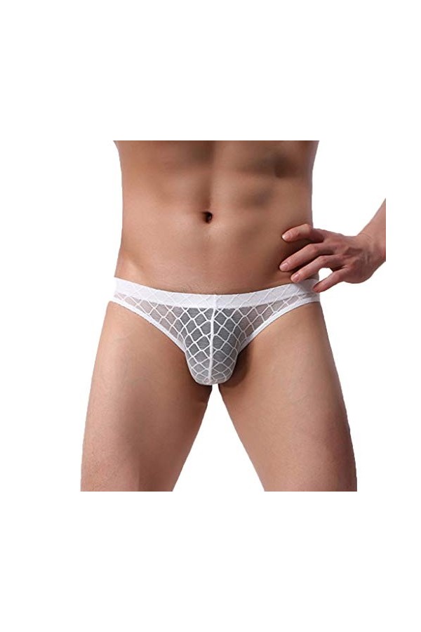 Boxer Homme Lot sous-vêtement Sexy en Dentelle Transparente pour Hommes String Sexy Homme