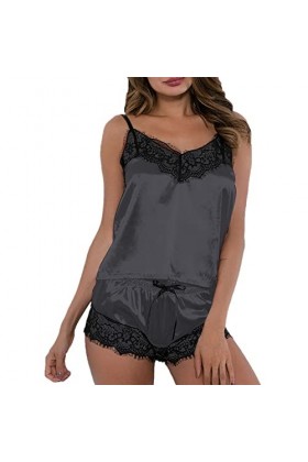 Lingerie Femme Sexy Ensemble Homme Sexy Hot y27k Femmes mode impression maille Satin Lingerie dentelle Lingerie deux pièces e