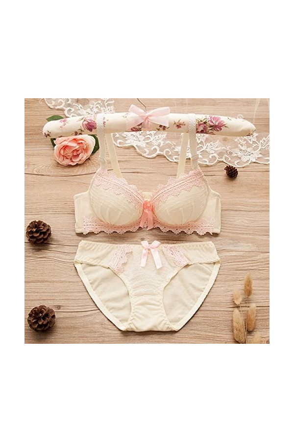 Lingerie Femme Sexy Ensemble Homme Sexy Hot y*2k Soutien-Gorge pour Femmes Sexy Ensemble de Lingerie en Dentelle Douce Voir à