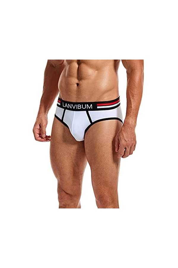 String pour Homme Sexy Hot Portable Brief Homme Confortablement Stretch Underwear éCo-Responsables String Homme Drole Classiq