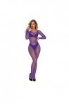 WhOpro Lingerie Caoutchouc Femme Pyjama Transparent Sous-vêtements Mesh Bodystockings Perspective Sexy Pyjamas Sous-vêtements