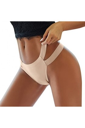 Slips Femme Elasticité Culottes Stretch String en Pur Coton et Soie Pantalons Triangle Taille Haute Grande Taille de Absorban