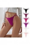 Tanga-Strings et T-Back Tangas pour Femmes Hot Slip Coquine Dentelle Culotte Creux Out Léopard Lingerie Coton Thong