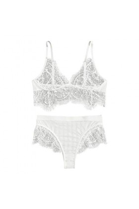 Femme sous-Vetements Sexy Ensemble Soutien Gorge et String 2 Pièce Lingerie Sexy Ensemble Dentelle Vêtements De Nuit Erotique