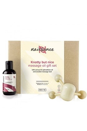 Naissance Coffret Cadeau Huile de Massage Naturelle Knotty but Nice - Idée Soirée Amoureux Massage Sensuel, Aphrodisiaque, Co