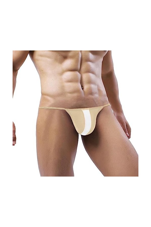 String Lot Homme Strings pour Hommes Sexy Low Rise G String Briefs Bulge Pouch Underwear Pantoufles pour Homme