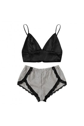 Lingerie Femme Sexy Ensemble Homme Sexy Hot y*2k Tenues pour femmes Soutien-gorge camisole Short en dentelle Pyjama deux pièc