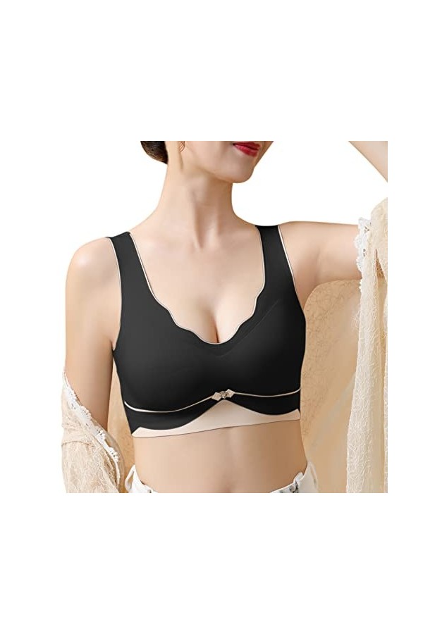Lingerie Femme Sexy Ensemble Homme Sexy Hot y25k Dames sans Couture beauté Dos sous-vêtements sans Anneau en Acier Soutien-Go
