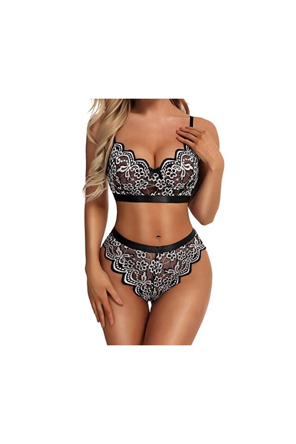 Lingerie Femme Sexy Ensemble Homme Sexy Hot y*2k Femmes Sexy Lingerie Ensemble Soutien-Gorge Et Culotte Ensembles Taille Haut