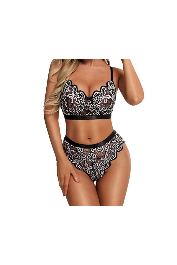 Lingerie Femme Sexy Ensemble Homme Sexy Hot y*2k Femmes Sexy Lingerie Ensemble Soutien-Gorge Et Culotte Ensembles Taille Haut