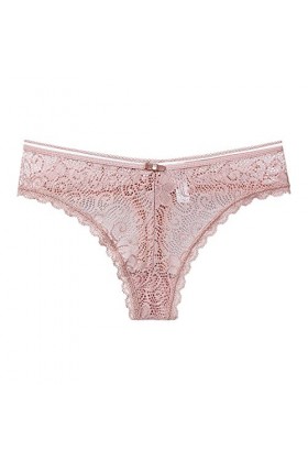 Culotte de luxe légère pour femme - Style Pure Lust européen et américain sexy en dentelle pour femme - String sans couture