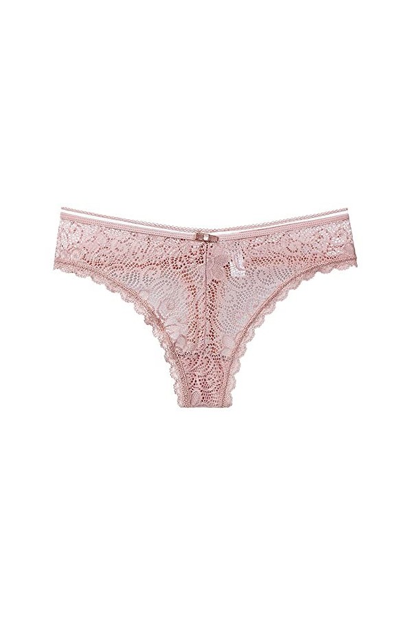 Culotte de luxe légère pour femme - Style Pure Lust européen et américain sexy en dentelle pour femme - String sans couture