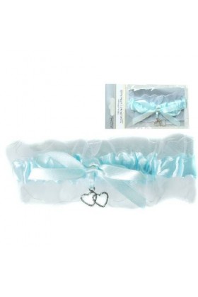 Jarretière bleue claire Taille unique