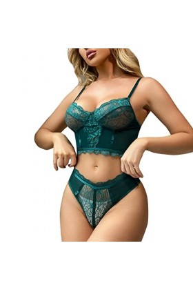 Générique Lingerie Sexy Femme Coquine Hot Sexy Bodysuit Mesdames dentelle couture maille voir à travers les sous-vêtements mi
