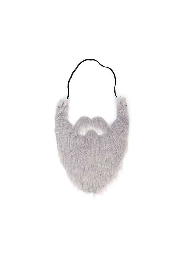 Algado Fausses Barbes, Fausse Barbe de Fête Drôle, Barbe dhalloween de Noël, Barbe Faciale de Noël pour Fournitures de Fête 