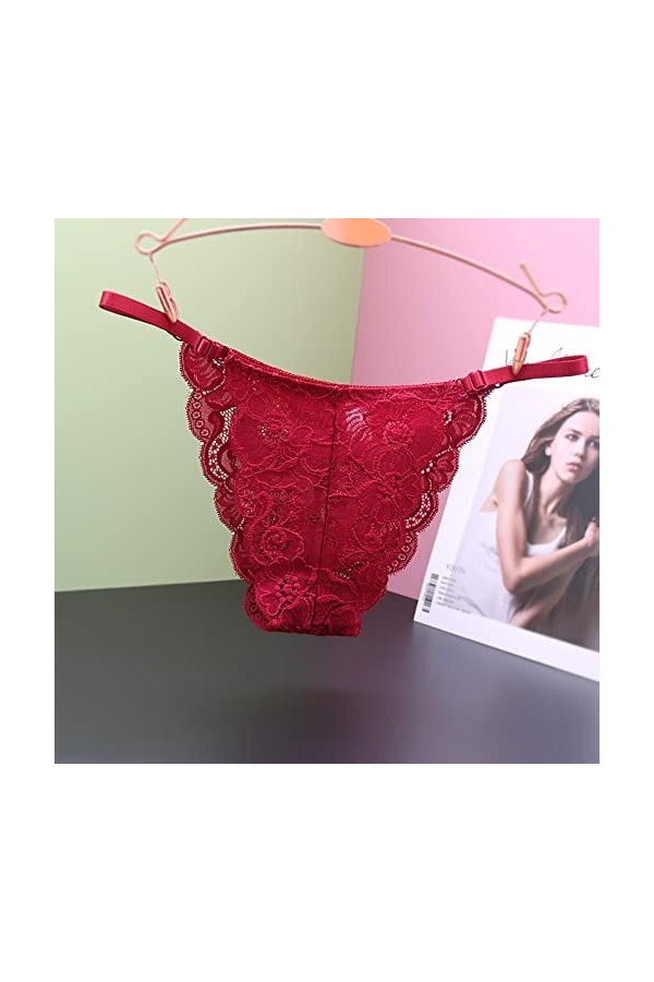 Sexy Transparent Stretch Slip Culotte G-StringSexy Strings et Tangas en Dentelle Culotte Tring Femme Sexy Chic Ficelle Ouvert