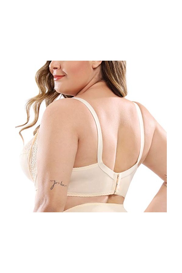 Femmes Anneau en Acier Soutien-Gorge Sexy Dentelle Confortable Collecté Réglable Soutien-Gorge Sous-vêtements Mousseline Ling