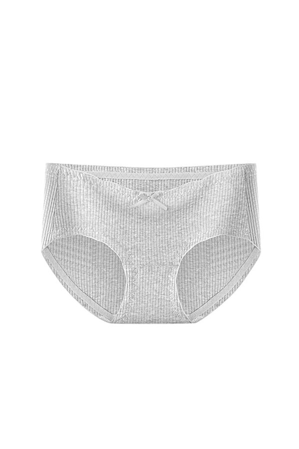 Pantalons Triangle Femme en Pur Coton et Soie String Elasticité Culottes Stretch Slips Taille Haute Soiree Coupe Confortable 