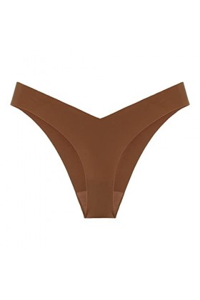 Slips Femme en Pur Coton et Soie String Taille Haute Culottes Elasticité Pantalons Triangle Stretch Sexy avec contrôle du Ven