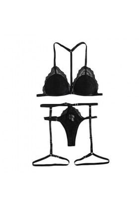Zannycn Lingerie sexy pour femme - Lingerie sexy - Lingerie sexy - Lingerie sexy pour femme, Noir , L