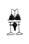Zannycn Lingerie sexy pour femme - Lingerie sexy - Lingerie sexy - Lingerie sexy pour femme, Noir , L