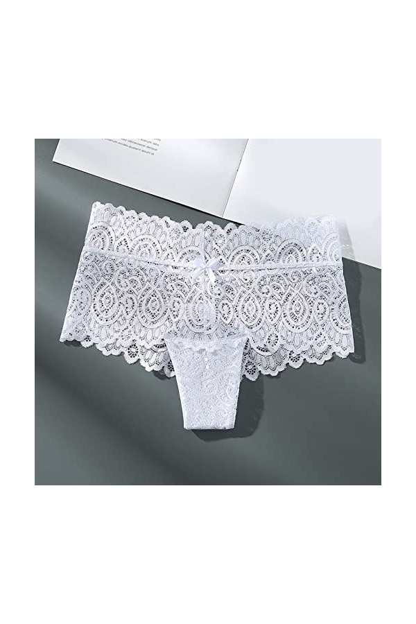 Lingerie Femme Dentelle Culottes Ouvertes Sexy Culotte Classique Slip Élégant Culotte sous Vetements Culottes Ouvertes Culott