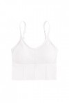 Soumissive Lingerie pour femme en forme de U Dos avec une sangle intérieure sans anneau en acier Sous-vêtements sexy, blanc, 