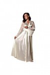FGUUTYM Sexy Sexy Femmes Dentelle Satin Sous-Vêtements Soie Robe de Nuit Sexy Robe Femme Robe en Maille, Blanc., XXXL
