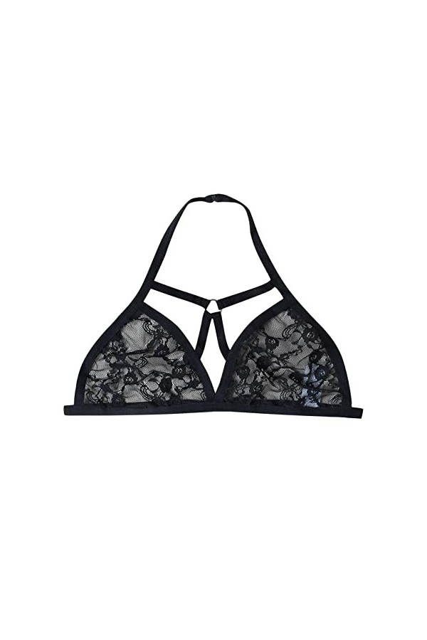 Brassière Femme Sexy Soutien-Gorge en Dentelle à Croisillons Apportant Une Touche de Séduction et de Sensualité